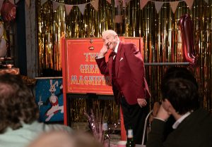 Geoff paints a smile for the audience Coronation Street