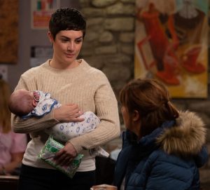 Wendy is allowed to see baby Harry in upcoming scenes (Credit: ITV)
