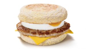 Sausage and egg McMuffin McDonald's