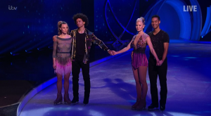 Dancing On Ice skate-off Radzi and Caprice