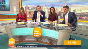 Piers Morgan and Susanna Reid on Good Morning Britain