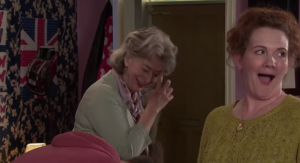 Alan and Jennie couldn't keep a straight face Coronation Street