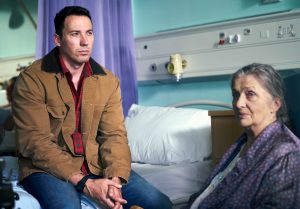 Moving: Many viewers said they were moved to tears by the storyline about Clarissa's mother, here with Jack (Credit: BBC)