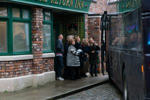 Cobbles residents head off on a day trip to Blackpool 10,000th episode Coronation Street