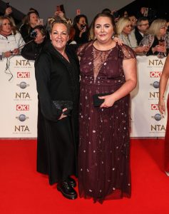 Clair posed for pictures with Lorraine NTAs