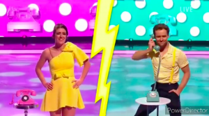 Libby and professional skating partner Mark Hanretty