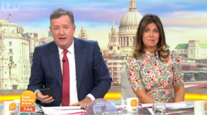 Piers Morgan and Susanna Reid on GMB