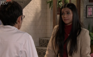 Will Alya be the one to uncover Geoff's abusive behaviour towards Yasmeen? (Credit: ITV)