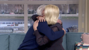 Holly Willoughby hugs Phillip Schofield
