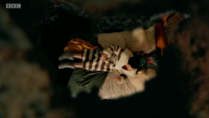 Leo spying on Whitney