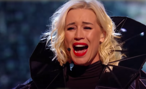 Denise van Outen was unmasked last weekend Credit: ITV)