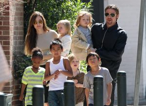 Brad, Angelina and their children pictured in 2016