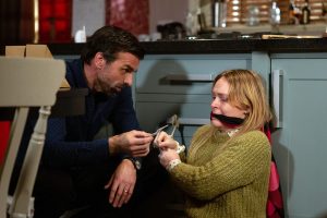 Pierce has been holding Vanessa and Johnny hostage Emmerdale