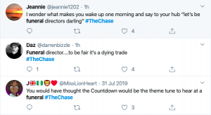 funerals dying trade