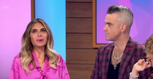 Ayda Field and Robbie Williams on Loose Women