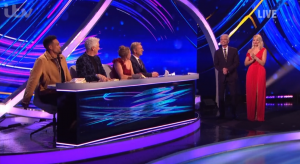 Holly Willoughby with Phillip Schofield on Dancing On Ice