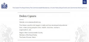 Royal Family website's charity page