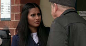 Coronation Street Alya Geoff Credit: ITV/YouTube