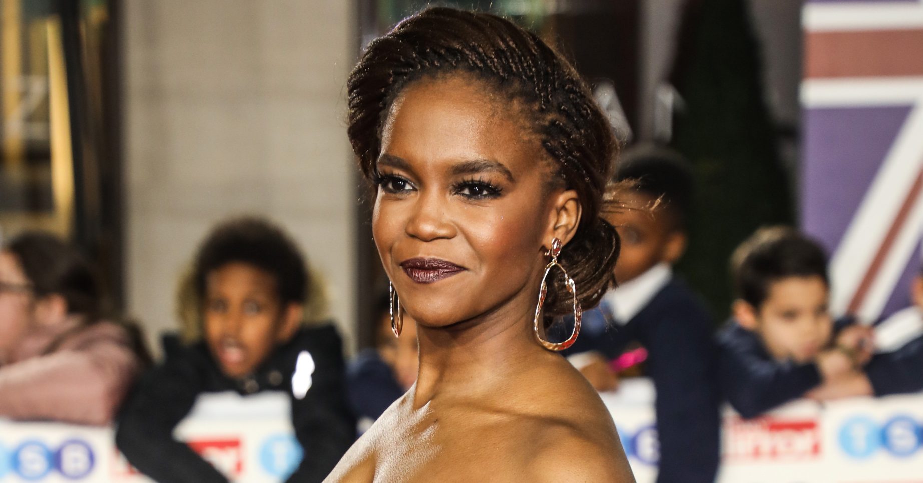 Oti mabuse posing on the red carpet