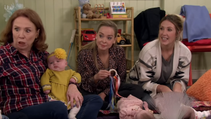 Gemma appeared to make new friends at the baby class Coronation Street