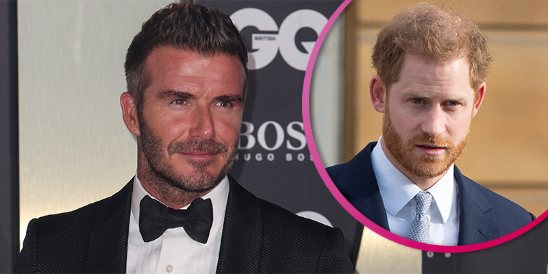 David Beckham and Prince Harry