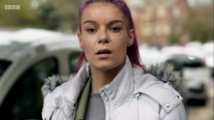 Paige shared her success in getting clean with viewers of Love and Drugs on the Street (Credit: BBC)