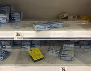 Supplies have started running out in some shops (Credit: Splash News)