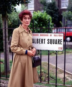 June Brown in character