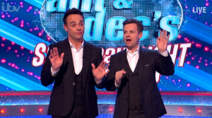 Ant and Dec on Saturday Night Takeaway
