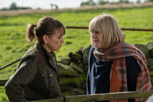 Gillian (Nicola Walker) encouraged Caroline (Sarah Lancashire) to go for it with Ruth (Credit: BBC)