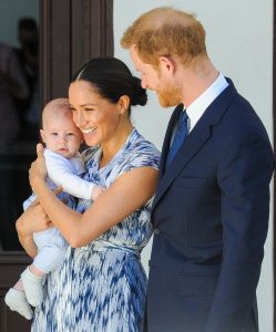 Meghan Markle and Prince Harry with baby Archie