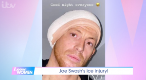 Joe Swash's ear injury