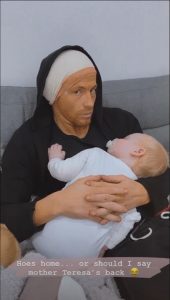 Joe with baby Rex