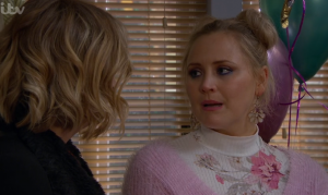 Tracy told Charity to back off Emmerdale 