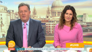 Piers Morgan and Susanna Reid on GMB