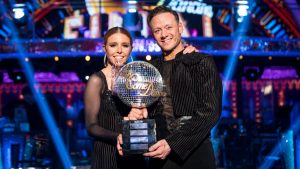 Kevin Clifton won the Glitterball trophy in 2018 with Stacey Dooley