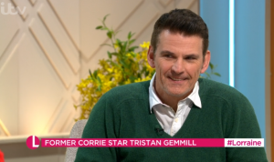 Tristan Gemmill now has dark hair Lorraine Coronation Street