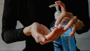 Unsplash hand gel sanitiser