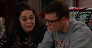 Mandy Dingle has raised Vinny from a baby (Credit: ITV)