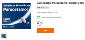 Where can I buy Paracetamol in the UK?