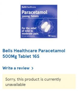 Where can I buy Paracetamol in the UK?