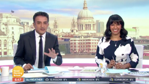 Adil Rey replaced Ben Shepherd on Good Morning Britain