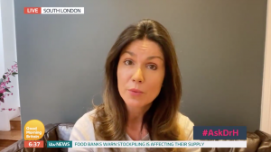 Good Morning Britain's Susanna Reid gave an update on her situation amid the coronavirus outbreak (Credit: ITV)