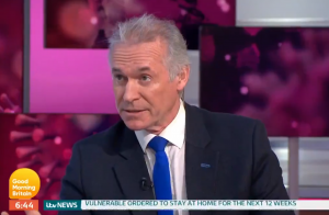 Dr Hilary Jones was quizzed over coronavirus on Good Morning Britain (Credit: ITV)