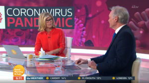 Kate Garraway Dr Hilary Good Morning Britain. (Credit: ITV)