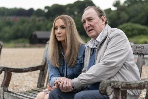 Joanne Froggatt and Dermot Crowley in Liar