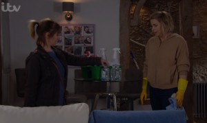 Emmerdale fans joke Charity is responsible for hand sanitiser shortage as she stockpiles