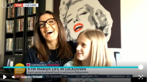 Former Coronation Street star Kym Marsh denies she's an anti-vaccinator after comment on friends post