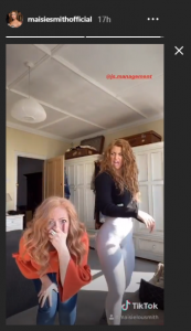 EastEnders actress Maisie Smith dances with lookalike mum during coronavirus lockdown