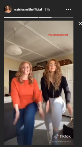 EastEnders actress Maisie Smith dances with lookalike mum during coronavirus lockdown